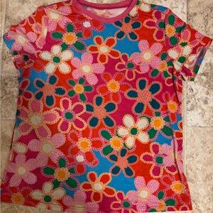 Vibrant Floral Women's Short Sleeve Tee